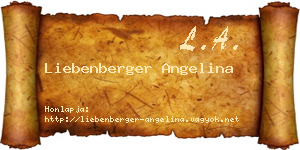 Liebenberger Angelina névjegykártya