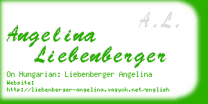 angelina liebenberger business card